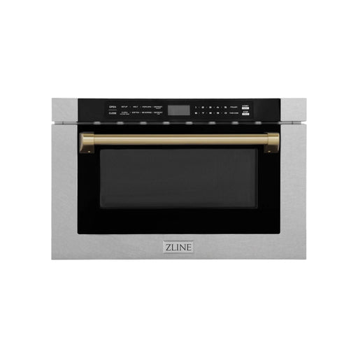 ZLINE 24" Microwave Drawer, Stainless Steel, Bronze MWDZ - 1 - SS - H - CB - Farmhouse Kitchen and Bath
