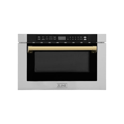 ZLINE 24" Microwave Drawer, Stainless Steel,Gold MWDZ - 1 - H - G - Farmhouse Kitchen and Bath