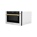 ZLINE 24" Microwave Drawer, Stainless Steel,Gold MWDZ - 1 - H - G - Farmhouse Kitchen and Bath