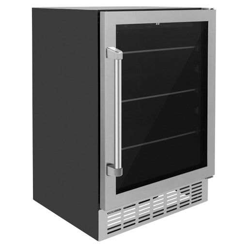 ZLINE 24" Monument 154 Can Beverage Fridge in Stainless Steel RBV - US - 24 - Farmhouse Kitchen and Bath