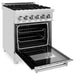 DSICONTINUED-ZLINE 24" Professional Dual Fuel Range, Stainless Steel Door, RA-SN-24 - Farmhouse Kitchen and Bath