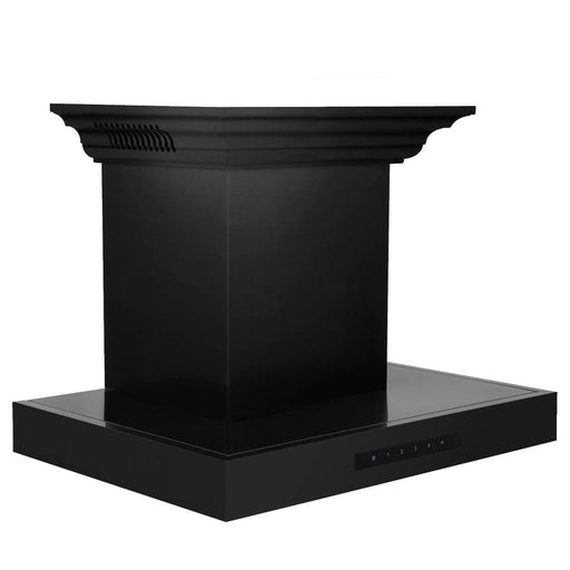 ZLINE 24" Range Hood, Black Stainless, Built - In Speakers, BSKENCRN - BT - 24 - Farmhouse Kitchen and Bath