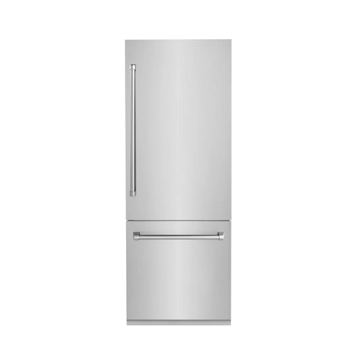 ZLINE 30" 16.1 cu. ft. Built - In 2 - Door Bottom Freezer Refrigerator with Internal Water and Ice Dispenser in Stainless Steel RBIV - 304 - 30 - Farmhouse Kitchen and Bath