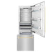 ZLINE 30” Autograph 16.1 cu. ft. 2 - Door Bottom Freezer Fridge Water/Ice Dispenser Stainless Steel Gold Accents RBIVZ - 304 - 30 - G - Farmhouse Kitchen and Bath