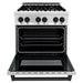 ZLINE 30" Autograph Dual Fuel Range, Stainless Steel, RAZ - 30 - MB - Farmhouse Kitchen and Bath