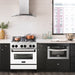 ZLINE 30" Autograph Dual Fuel Range, White Door, RAZ - WM - 30 - MB - Farmhouse Kitchen and Bath