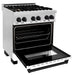 ZLINE 30" Autograph Dual Fuel Range, White Door, RAZ - WM - 30 - MB - Farmhouse Kitchen and Bath