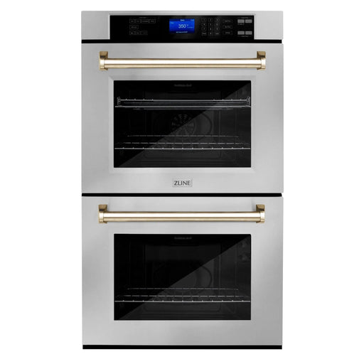 ZLINE 30" Autograph Edition Double Wall Oven with Self Clean and True Convection in Stainless Steel AWDZ - 30 - G - Farmhouse Kitchen and Bath