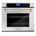ZLINE 30" Autograph Edition Single Wall Oven with Self Clean and True Convection in Stainless Steel AWSZ - 30 - G - Farmhouse Kitchen and Bath