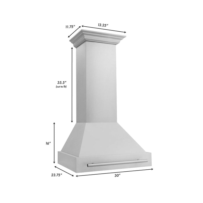 ZLINE 30" Autograph Stainless Wall Range Hood, 8654STX - 30 - Farmhouse Kitchen and Bath