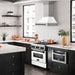 ZLINE 30" Autograph Stainless Wall Range Hood, White, 8654STZ - WM30 - MB - Farmhouse Kitchen and Bath