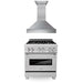 ZLINE 30" Bundle Range RAS - SN - 30 & Range Hood 8654SN - 30, 2KP - RASSNRH30 - Farmhouse Kitchen and Bath