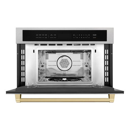 ZLINE 30” Convection Microwave, Stainless Steel, Bronze MWOZ - 30 - SS - CB - Farmhouse Kitchen and Bath