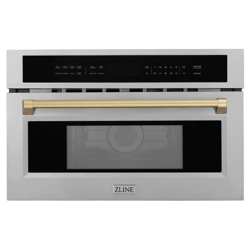ZLINE 30” Convection Microwave, Stainless Steel, Bronze MWOZ - 30 - SS - CB - Farmhouse Kitchen and Bath