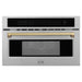 ZLINE 30” Convection Microwave, Stainless Steel, Bronze MWOZ - 30 - SS - CB - Farmhouse Kitchen and Bath