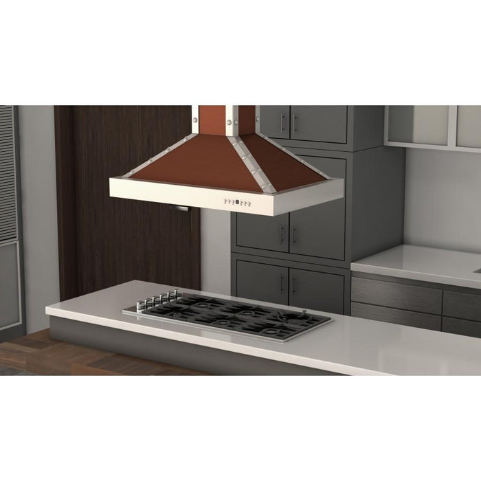 ZLINE 30” Copper Finish Island Range Hood, KB2i - CSSXS - 30 - Farmhouse Kitchen and Bath