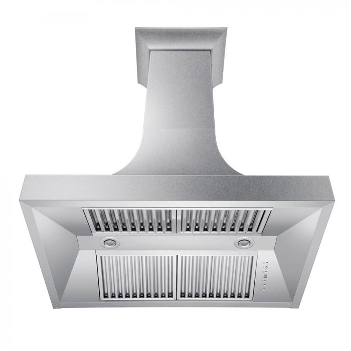 ZLINE 30" Designer Snow Stainless Finish Wall Range Hood, 8632S - 30 - Farmhouse Kitchen and Bath