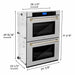 ZLINE 30" Double Wall Oven, DuraSnow Finish, Self Cleaning, AWDSZ - 30 - G - Farmhouse Kitchen and Bath