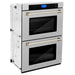 ZLINE 30" Double Wall Oven, DuraSnow Finish, Self Cleaning, AWDSZ - 30 - G - Farmhouse Kitchen and Bath