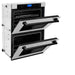 ZLINE 30" Double Wall Oven, DuraSnow Finish, Self Cleaning, AWDSZ - 30 - MB - Farmhouse Kitchen and Bath