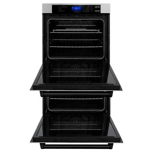 ZLINE 30" Double Wall Oven, DuraSnow Finish, Self Cleaning AWDSZ - 30 - MB - Farmhouse Kitchen and Bath