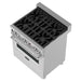 ZLINE 30" Dual Fuel Range, DuraSnow, Stainless, White Matte Door, RAS - WM - 30 - Farmhouse Kitchen and Bath