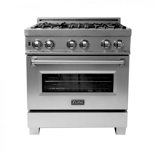ZLINE 30" Dual Fuel Range, Snow Stainless, Snow Stainless Door, RAS - SN - 30 - Farmhouse Kitchen and Bath