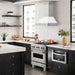 ZLINE 30" DuraSnow® Stainless Steel Range Hood 8654SNX - WM - 30 - Farmhouse Kitchen and Bath