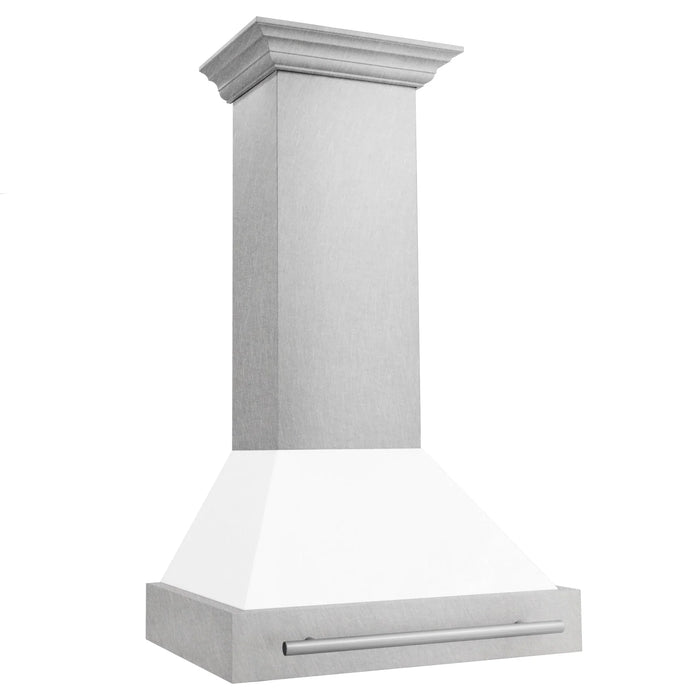 ZLINE 30" DuraSnow® Stainless Steel Range Hood 8654SNX - WM - 30 - Farmhouse Kitchen and Bath