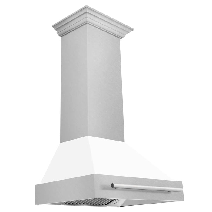 ZLINE 30" DuraSnow® Stainless Steel Range Hood 8654SNX - WM - 30 - Farmhouse Kitchen and Bath