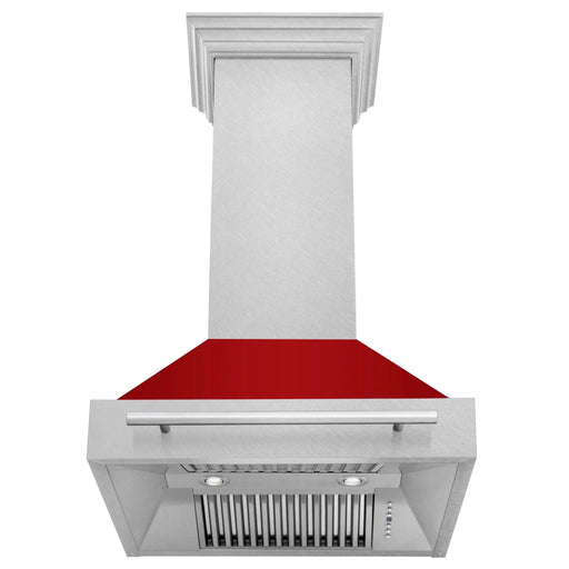 ZLINE 30" DuraSnow® Stainless Steel Range Hood with Color Shell Options 8654SNX - RM - 30 - Farmhouse Kitchen and Bath