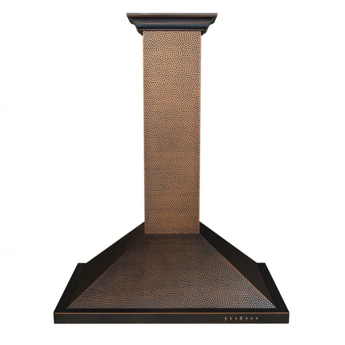 ZLINE 30" Hand - Hammered Copper Finish Wall Range Hood, 8KBH - 30 - Farmhouse Kitchen and Bath