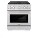 ZLINE 30 In. Gas Range, Stainless Steel w/ Brass Burners, SGR - BR - 30 - Farmhouse Kitchen and Bath