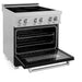 ZLINE 30" Induction Range in DuraSnow with a 4 Element Stove and Electric Oven RAINDS - BLM - 30 - Farmhouse Kitchen and Bath