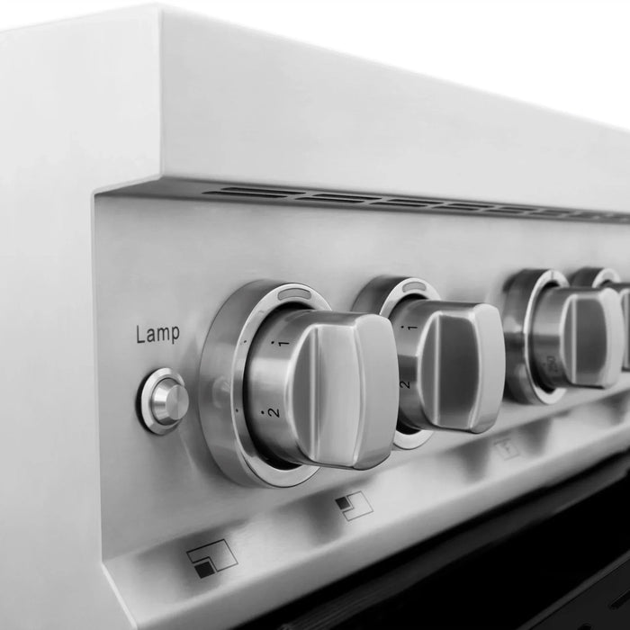 ZLINE 30" Induction Range with a 4 Element Stove and Electric Oven in Stainless Steel RAIND - BLM - 30 - Farmhouse Kitchen and Bath