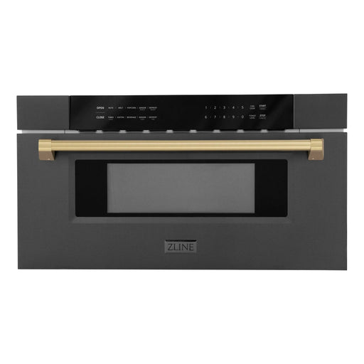 ZLINE 30" Microwave Drawer, Black Stainless, Bronze MWDZ - 30 - BS - CB - Farmhouse Kitchen and Bath