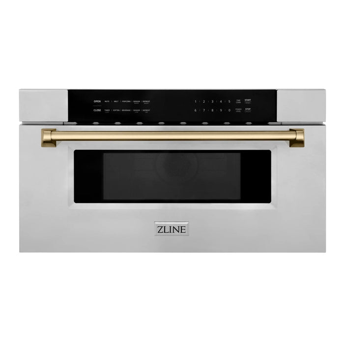 ZLINE 30" Microwave Drawer, Stainless Steel, Bronze MWDZ - 30 - CB - Farmhouse Kitchen and Bath