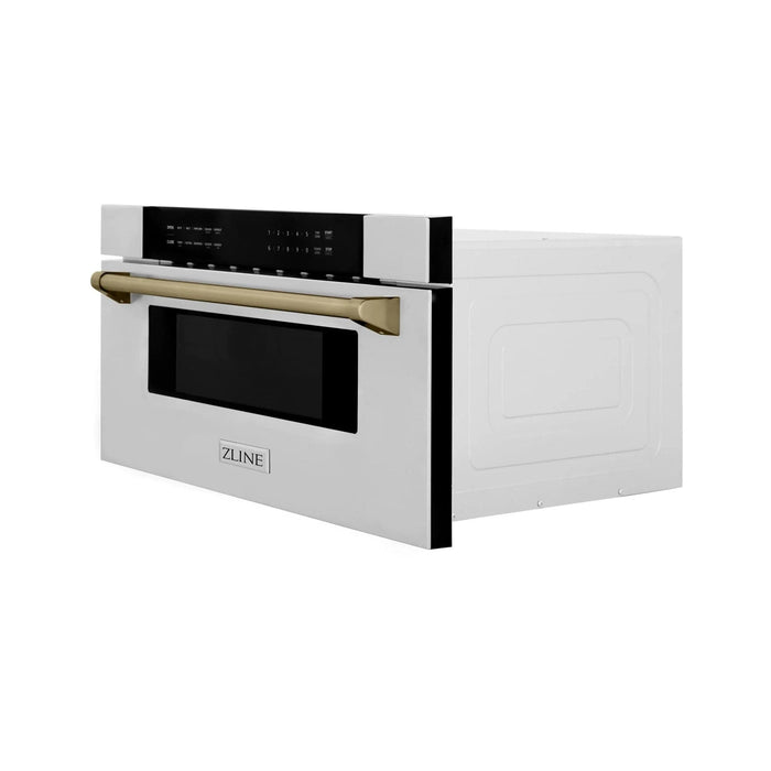 ZLINE 30" Microwave Drawer, Stainless Steel, Bronze MWDZ - 30 - CB - Farmhouse Kitchen and Bath