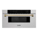 ZLINE 30" Microwave Drawer, Stainless Steel, Bronze MWDZ - 30 - SS - CB - Farmhouse Kitchen and Bath