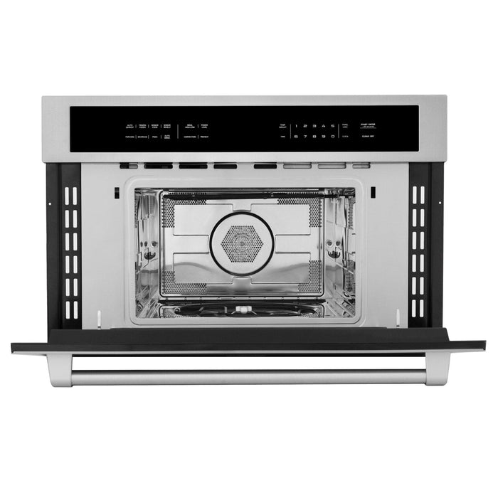 ZLINE 30" Microwave Wall Oven, DuraSnow Stainless MWO - 30 - SS - Farmhouse Kitchen and Bath