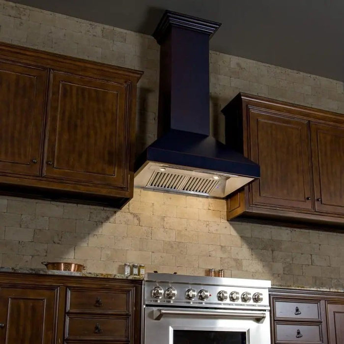 ZLINE 30" Oil - Rubbed Bronze Wall Range Hood, 8667B - 30 - Farmhouse Kitchen and Bath