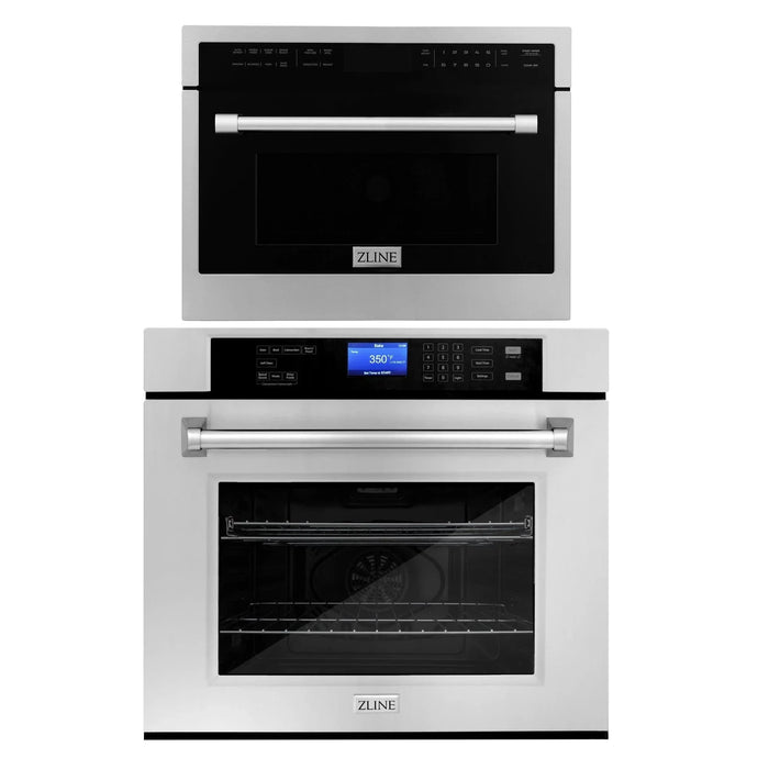 ZLINE 30" Oven ASW30 & Microwave MWO24 Bundle, 2KP - MW24 - AWS30 - Farmhouse Kitchen and Bath