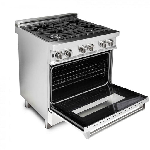ZLINE 30" Professional Dual Fuel Range, White Matte Door, RA - WM - 30 - Farmhouse Kitchen and Bath