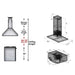 ZLINE 30" Remote Blower Stainless Island Range Hood, GL2i - RS - 30 - 400 - Farmhouse Kitchen and Bath