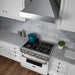 ZLINE 30" Snow Finish Stainless Range Hood with Snow Finish Shell, 8654SN - 30 - Farmhouse Kitchen and Bath