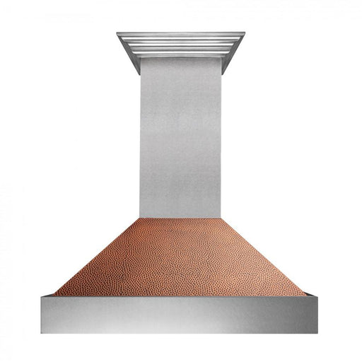 ZLINE 30" Snow Finish Wall Range Hood, Hammered Copper Shell, 8654HH - 30 - Farmhouse Kitchen and Bath