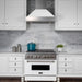 ZLINE 30" Snow Finish Wall Range Hood, White Matte Shell, 8654WM - 30 - Farmhouse Kitchen and Bath