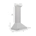 ZLINE 30" Stainless Steel Range Hood, Stainless Steel Handle KB4SNX - 30 - Farmhouse Kitchen and Bath