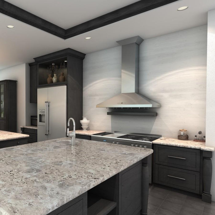 ZLINE 30" Stainless Steel Wall Range Hood, Crown Molding, KL2CRN - 30 - Farmhouse Kitchen and Bath