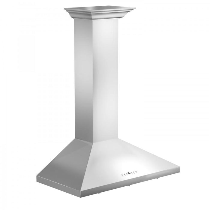 ZLINE 30" Stainless Steel Wall Range Hood, Crown Molding, KL2CRN - 30 - Farmhouse Kitchen and Bath